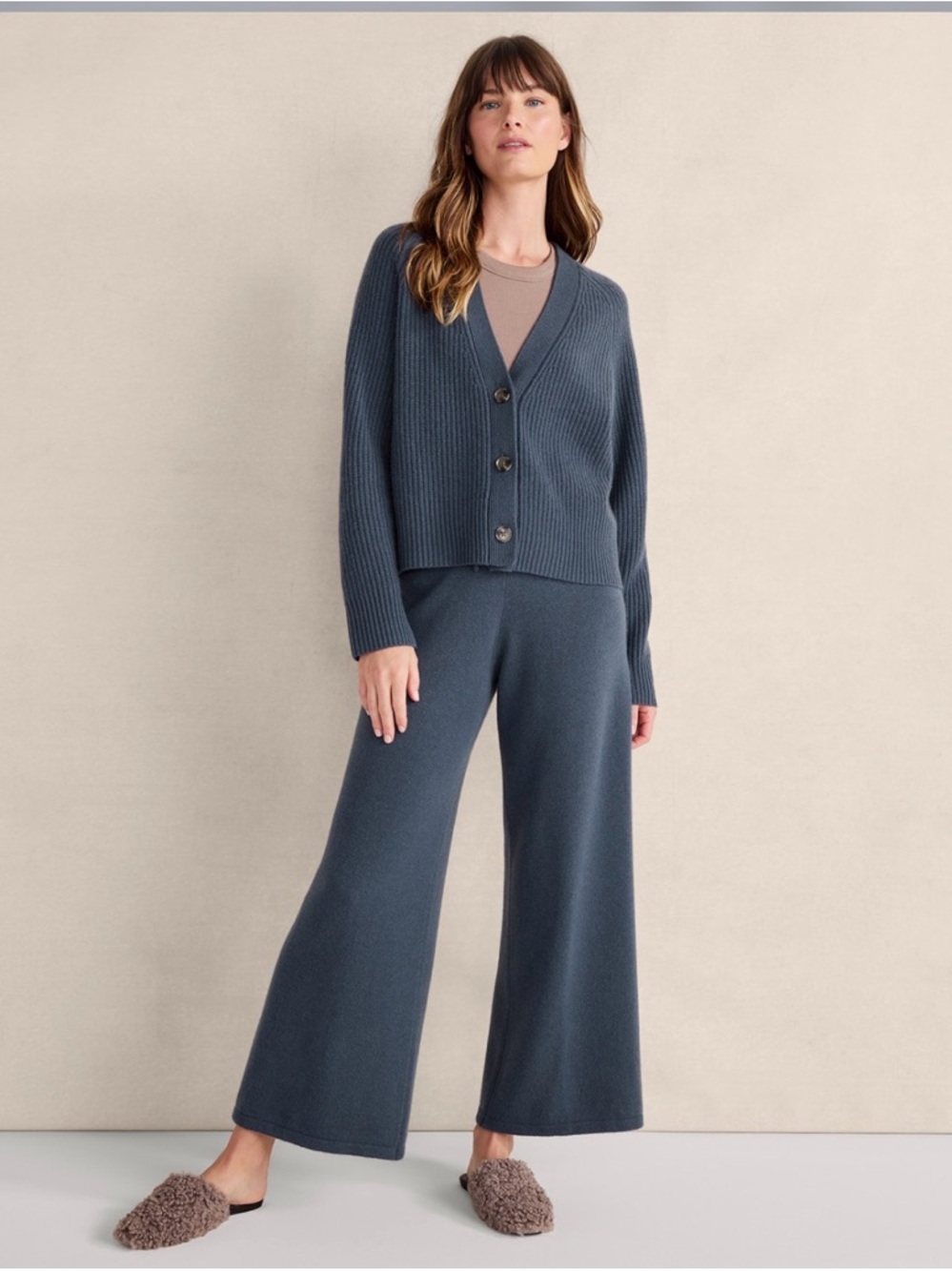 Haven well within raglan cashmere cardigan blue size xl